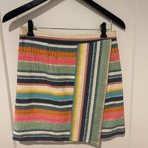 Ark & Co Cotton Faux Wrap Skirt E40